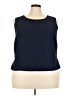 Assorted Brands 100% Polyester Blue Sleeveless Blouse Size 22 - photo 1