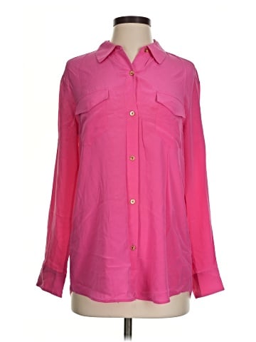 Lilly Pulitzer Long Sleeve Silk Top (view 1)