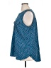Croft & Barrow 100% Polyester Blue Sleeveless Blouse Size 1X - photo 5