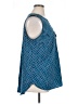 Croft & Barrow 100% Polyester Blue Sleeveless Blouse Size 1X - photo 4