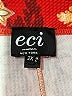 ECI Print Red Formal Skirt Size 2X - photo 4