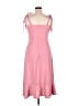 Unbranded Solid Pink Casual Dress Size XL - photo 2