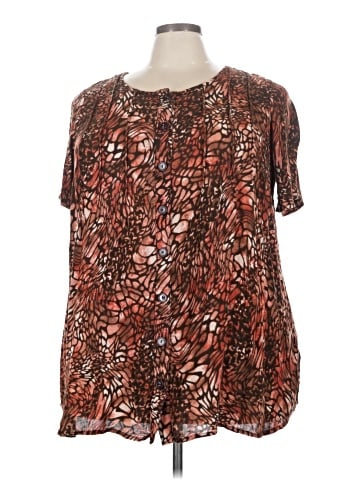 Roaman's Short Sleeve Blouse (view 2)