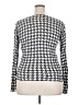 Merona Houndstooth Silver Long Sleeve Top Size XXL - photo 2