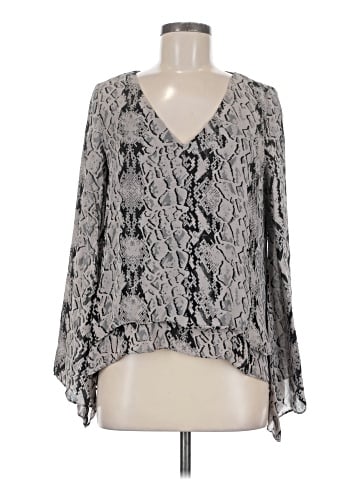 Parker Long Sleeve Silk Top (view 1)