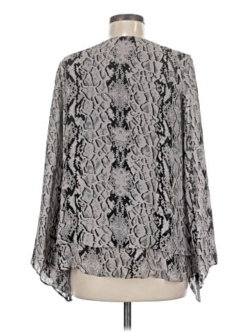 Parker Long Sleeve Silk Top (view 2)
