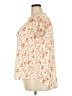 Unbranded Floral Ivory Short Sleeve Blouse Size 2X (estimated) - photo 5
