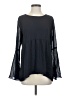 Ann Taylor LOFT 100% Polyester Black Long Sleeve Blouse Size S - photo 1