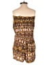 Love Print Brown Gold Romper Size M - photo 2