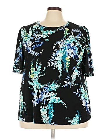 Worthington Short Sleeve Blouse (view 1)