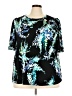 Worthington Black Short Sleeve Blouse Size 3X - photo 1