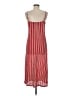 MNG 100% Polyester Stripes Red Casual Dress Size 8 - photo 2