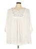 Style&Co 100% Rayon Ivory 3/4 Sleeve Blouse Size 3X - photo 1