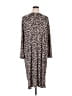Monki 100% Polyester Animal Print Brown Casual Dress Size XL - photo 1