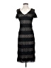 Sharagano 100% Polyester Chevron-herringbone Black Casual Dress Size 4 - photo 1