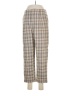 Assorted Brands 100% Polyester Plaid Brown Casual Pants Size M - photo 1