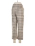 Assorted Brands 100% Polyester Plaid Brown Casual Pants Size M - photo 2