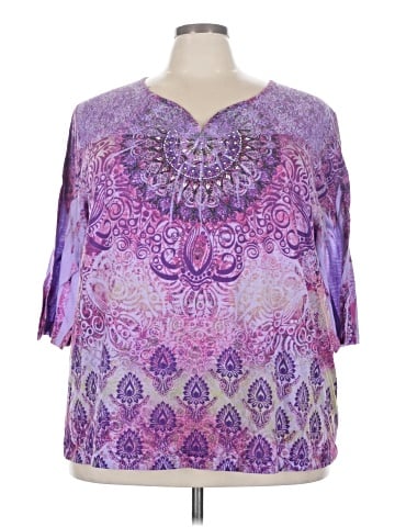 Catherines 3/4 Sleeve Blouse (view 1)