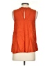 Hinge 100% Viscose Orange Sleeveless Blouse Size S - photo 2