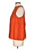 Hinge 100% Viscose Orange Sleeveless Blouse Size S - photo 5