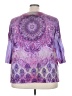 Catherines 100% Polyester Purple 3/4 Sleeve Blouse Size 3X - photo 2