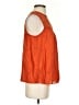 Hinge 100% Viscose Orange Sleeveless Blouse Size S - photo 4