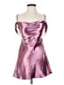LoveShackFancy 100% Polyester Metallic Pink Cocktail Dress Size XS - photo 1