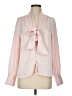 Francesca's 100% Polyester Pink Long Sleeve Blouse Size M - photo 1
