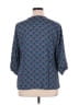 Escapada 100% Rayon Blue 3/4 Sleeve Blouse Size XL - photo 2