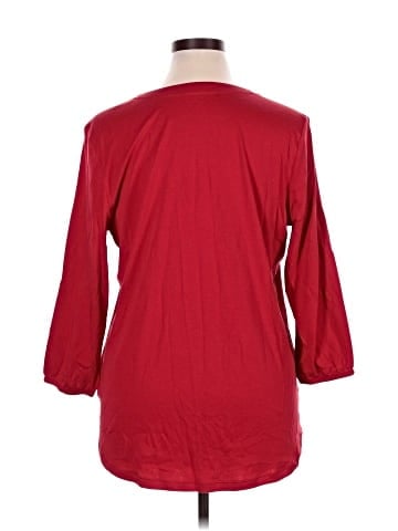 Lands' End 3/4 Sleeve T-Shirt (view 2)