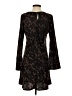 Gap 100% Polyester Animal Print Brown Casual Dress Size S - photo 2