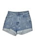 Hot Topic Stars Blue Denim Shorts Size 7 - photo 1