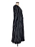 H&M 100% Polyester Stripes Black Casual Dress Size 6 - photo 4