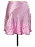 Double Zero 100% Polyester Metallic Pink Casual Skirt Size L - photo 2