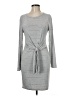 Altar'd State Stripes Gray Casual Dress Size M - photo 1