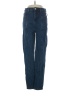 Chocolate Chevron-herringbone Blue Jeans Size S - photo 1