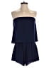 Pookie & Sebastian 100% Polyester Solid Blue Romper Size S - photo 1