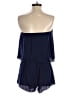 Pookie & Sebastian 100% Polyester Solid Blue Romper Size S - photo 2
