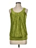 Iz Byer 100% Polyester Green Sleeveless Blouse Size M - photo 1