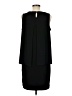 Chico's Solid Black Casual Dress Size Med (1) - photo 2