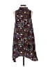 Pink Owl 100% Polyester Print Black Casual Dress Size S - photo 1