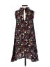 Pink Owl 100% Polyester Print Black Casual Dress Size S - photo 2