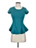 Iz Byer Teal Short Sleeve Top Size XS - photo 1