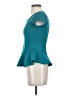 Iz Byer Teal Short Sleeve Top Size XS - photo 5