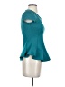 Iz Byer Teal Short Sleeve Top Size XS - photo 4