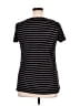 Halogen Stripes Black Short Sleeve T-Shirt Size XL (estimated) - photo 2