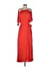 Tory Burch 100% Polyester Red Orange Casual Dress Size 2 - photo 1
