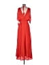 Tory Burch 100% Polyester Red Orange Casual Dress Size 2 - photo 2
