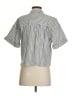 FRAME Stripes Silver Short Sleeve Blouse Size S - photo 2