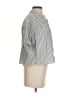 FRAME Stripes Silver Short Sleeve Blouse Size S - photo 4